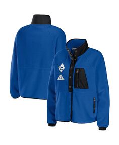 Женская куртка на кнопках Royal Indianapolis Colts из флиса реглан WEAR by Erin Andrews