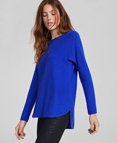 Женский свитер с длинным хвостом из 100% кашемира Charter Club, голубой