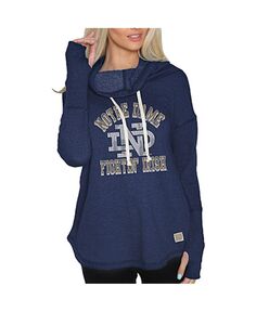 Женский темно-синий пуловер с воротником-воронкой Notre Dame Fighting Irish Original Retro Brand, темно-синий