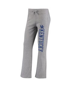 Женские фирменные серые спортивные штаны с боковой блокировкой Kentucky Wildcats Fanatics, серый