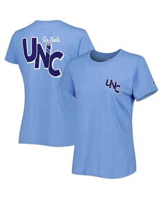 Женская синяя футболка North Carolina Tar Heels Intramural Classic 2-Hit Tri-Blend League Collegiate Wear