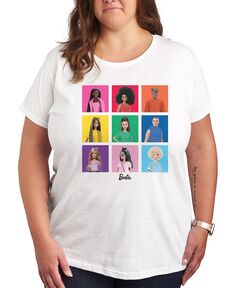 Модная футболка с рисунком Барби больших размеров Air Waves, белый