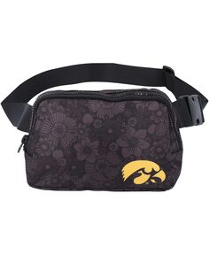 Женская поясная сумка Iowa Hawkeyes с цветочным принтом ZooZatz, черный