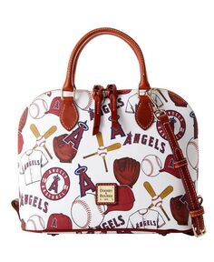 Женская сумка-портфель Los Angeles Angels Game Day на молнии Dooney &amp; Bourke, белый