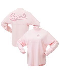 Женская розовая трикотажная футболка с фирменным логотипом New Orleans Saints Millennial Spirit Fanatics, розовый