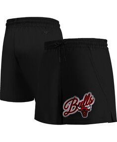Черные женские тканые шорты с надписью Chicago Bulls Pro Standard, черный