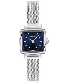 Женские швейцарские часы T-Lady Lovely из нержавеющей стали с сетчатым браслетом, 20 мм Tissot, серебро