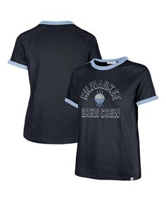 Женская темно-синяя футболка Milwaukee Brewers City Connect Sweet Heat Peyton &apos;47 Brand, темно-синий
