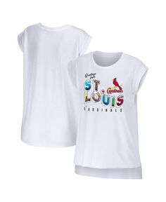 Женская белая футболка с поздравлением от St. Louis Cardinals WEAR by Erin Andrews, белый