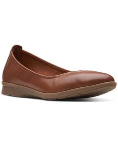 Женские слипоны Jenette Ease с круглым носком Clarks