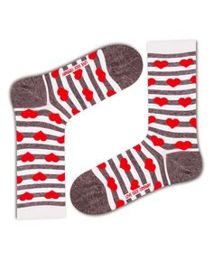 Женские носки - красные сердечки Love Sock Company