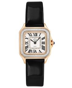 Женские часы Milan со швейцарским кварцем, черные кожаные 27,5 мм GV2 by Gevril, черный