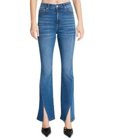 Женские расклешенные джинсы Elia с разрезным краем Steve Madden, синий