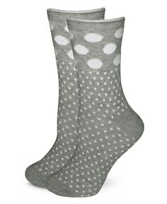 Женские хлопковые носки европейского производства в мелкий горошек, 1 пара LECHERY, серый