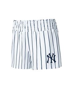 Белые женские шорты для сна в тонкую полоску New York Yankees Reel Concepts Sport, белый