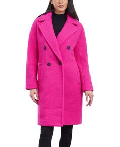 Женское двубортное пальто-ходок из букле BCBGeneration, розовый