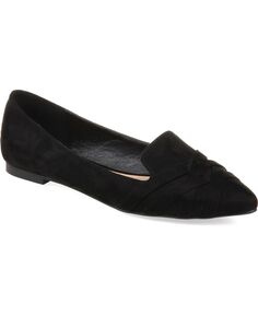 Женские туфли на плоской подошве с перекрещивающимися подошвами Mindee Journee Collection, черный