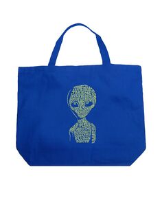 Alien — большая сумка-тоут Word Art LA Pop Art
