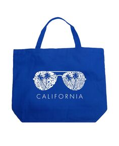 California Shades — большая сумка-тоут Word Art LA Pop Art
