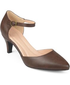 Женские туфли на каблуке «Бетти» Journee Collection, коричневый