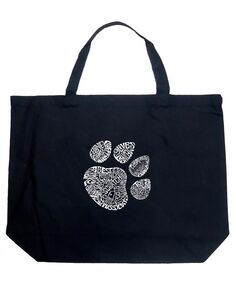 Кошачья лапа — большая сумка-тоут Word Art LA Pop Art, черный