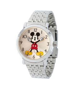 Женские серебряные часы-браслет Disney с Микки Маусом 38 мм ewatchfactory, серебро