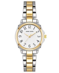 Женские кварцевые часы из двухцветного сплава, 28 мм Anne Klein