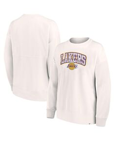 Женский белый пуловер с леопардовым принтом Los Angeles Lakers в тон Fanatics, белый