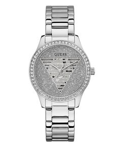 Женские аналоговые серебристые часы из нержавеющей стали, 38 мм GUESS