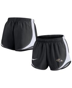 Женские черные шорты Baltimore Ravens Performance Tempo Nike, черный