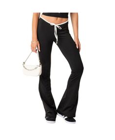 Женские расклешенные брюки Leighton с контрастными завязками Edikted