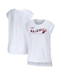 Женская белая футболка Arizona Cardinals Greetings From Muscle WEAR by Erin Andrews, белый