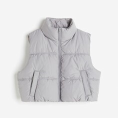 Жилет утепленный H&amp;M Puffer, светло-серый H&M