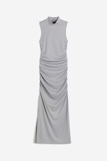 Платье H&amp;M Gathered Bodycon, светло-серый H&M