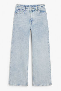 Укороченные джинсы Monki Yoko, серый