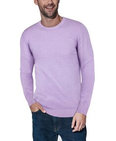Мужской базовый пуловер с круглым вырезом, свитер средней плотности X-Ray, сиреневый