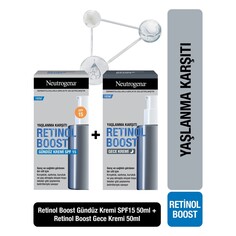 Дневной антивозрастной крем Neutrogena Retinol Boost и ночной антивозрастной крем Retinol Boost