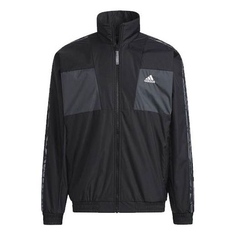 Куртка Adidas limited Reversible Fleece Lined Colorblock Stand Collar logo Black, Черный