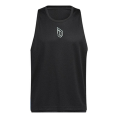 Майка Adidas Lillard Logo Printing Stripe Basketball Sports Black Vest, Черный