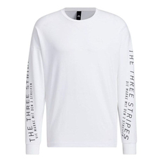 Толстовка Adidas Minimalistic Alphabet Printing Casual Pullover White, Белый