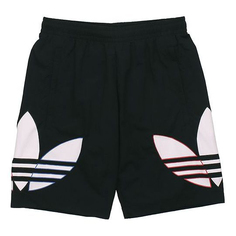 Шорты Adidas originals MENS Tricolor Logo Printed Dri-fit Training Sports Black, Черный