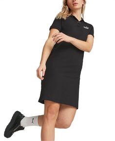 Женское платье-поло с короткими рукавами из пике Essentials Puma