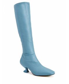 Женские сапоги до колена с квадратным носком The Laterr Katy Perry, синий