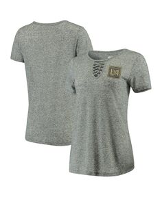 Женская серая футболка на шнуровке LAFC Podium Concepts Sport, серый