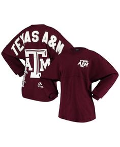 Женская темно-бордовая футболка Texas A M Aggies Loud n Proud Spirit Jersey