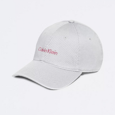 Бейсболка Calvin Klein Washed Cotton Twill Logo, серый