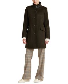 Женское пальто с воротником-пряжкой Lauren Ralph Lauren, черный