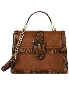 Маленькая кожаная сумка-портфель Hallie Saguaro Brahmin