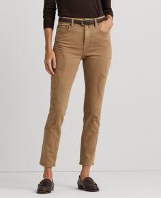 Женские джинсы скинни до щиколотки с высокой посадкой и принтом Lauren Ralph Lauren