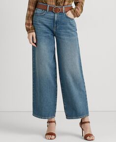 Женские джинсы широкого кроя с высокой посадкой Lauren Ralph Lauren